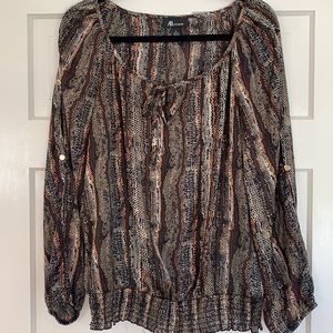 Animal print blouse